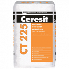 Финишная цементная фасадная шпаклевка Ceresit CT 225 Белая, 25 кг.-Цементная шпаклевка