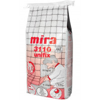 Эластичный белый клей для плитки Mira 3110 Unifix, 15 кг 