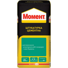 Штукатурка цементная Момент, 25 кг.