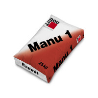 Штукатурка цементно-известковая Baumit Manu 1, 25 кг.